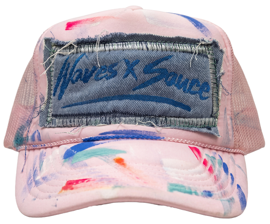 BUBBLE GUM STICHED TRUCKER